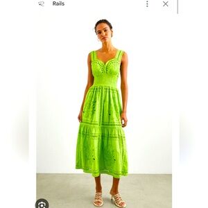 Rails Green Midi Dress